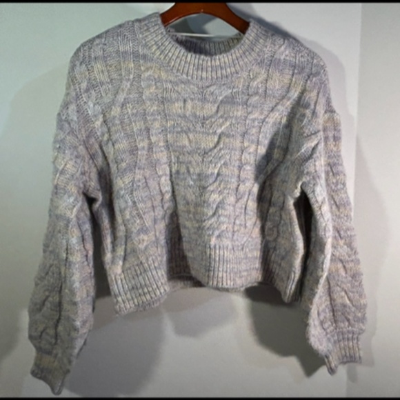 L*Space Ojai Pullover Sweater Cable Chunky Knit Cropped Multicolor Size S - NWT - Picture 5 of 16